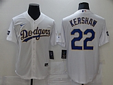 Dodgers 22 Clayton Kershaw White Nike 2021 Gold Program Cool Base Jersey,baseball caps,new era cap wholesale,wholesale hats